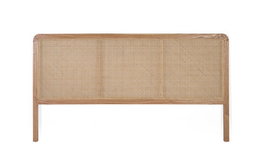 GINER Y COLOMER Cabecero de ratán natural fabricado a mano 150 cm